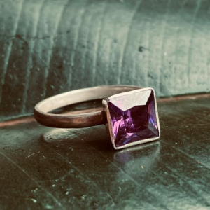 ANILLO PLATA 950 ENGASTE 1 CON PIEDRA ( 21 mm)
