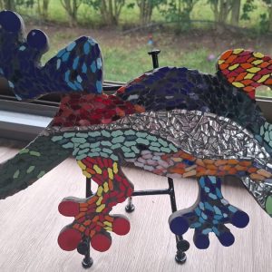 MOSAICO FIGURA IGUANA MACHO 40*20