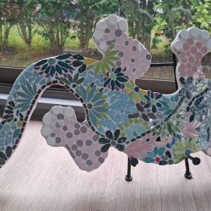 MOSAICO FIGURA IGUANA HEMBRA 40*20