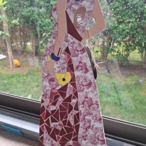MOSAICO CUERPO MUJER ELEGANTE 55*20