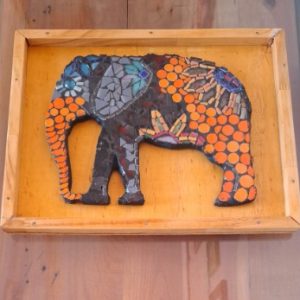 MOSAICO FIGURA ELEFANTE 25*20